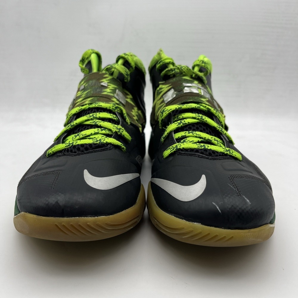 Mens Nike Zoom Soldier VII 7 Adult Size 10 Lebron James Black Green (609679-004) - Picture 4 of 16